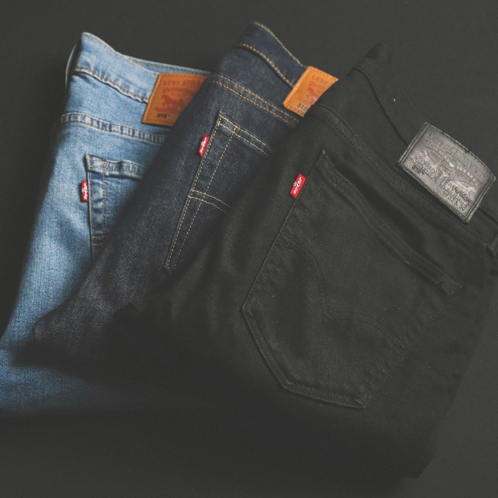 Woven Denim Pants